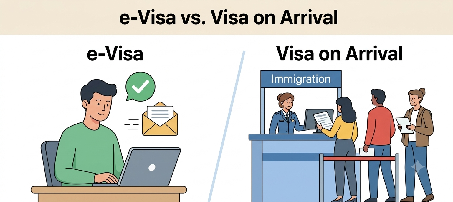 E-Visa vs Visa on Arrival: What's the Real Difference?